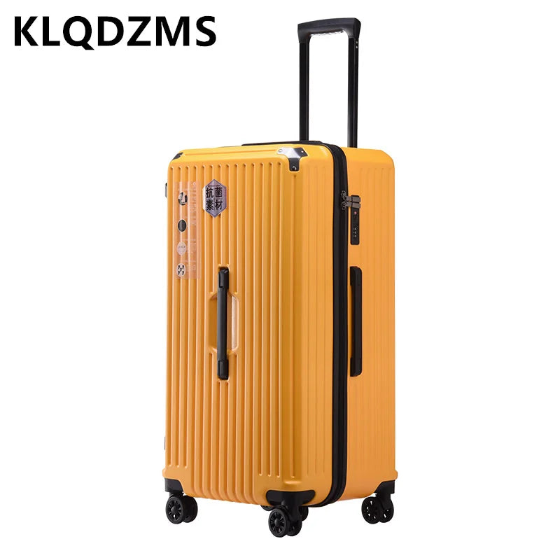 KLQDZMS 24"26"28"30"32Inch Travel Suitcase with Wheels Women's Large Capacity Trolley Case Men's PC Password Box Rolling Luggage