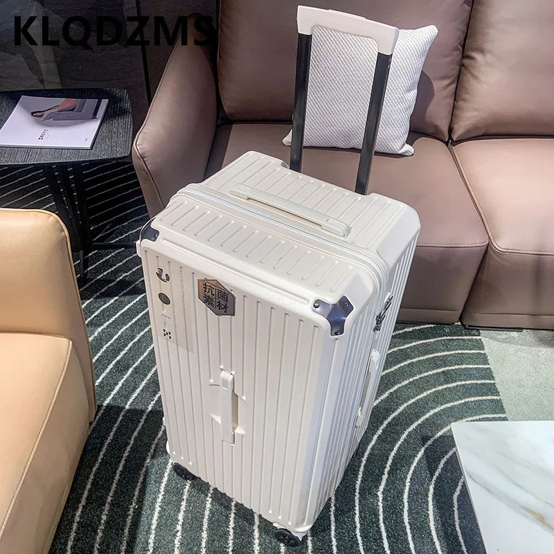 KLQDZMS 24"26"28"30"32Inch Travel Suitcase with Wheels Women's Large Capacity Trolley Case Men's PC Password Box Rolling Luggage