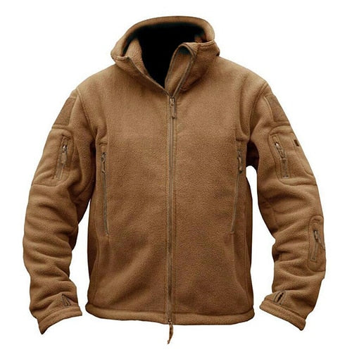 TACVASEN Winter Airsoft Military Jacket Men Fleece Tactical Jacket Thermal Hooded Jacket Coat Autumn Outerwear Mens Clothing 3XL