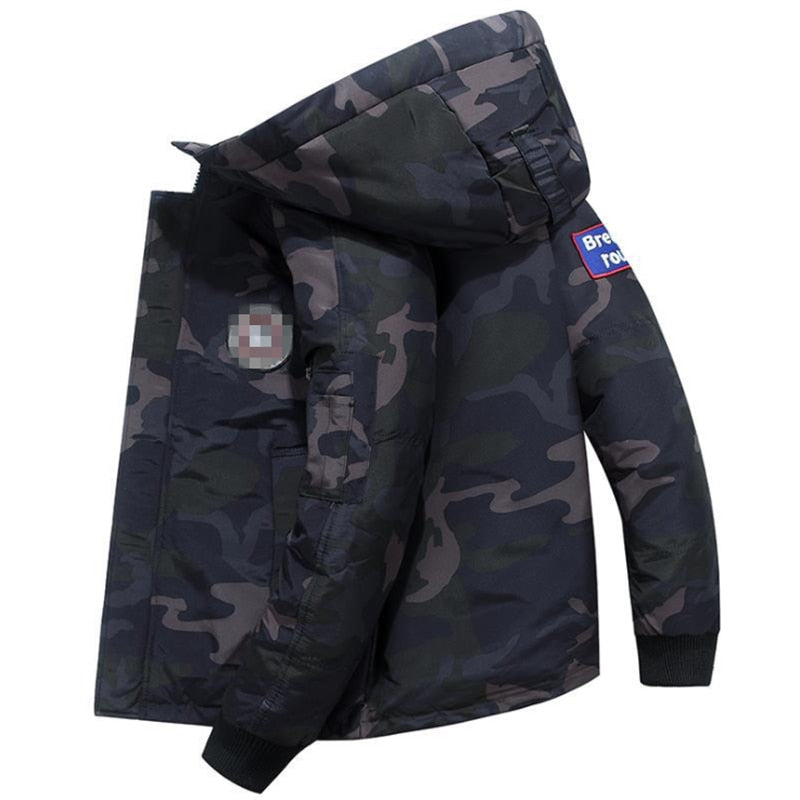 Multi-pocket Big goose DIY Down jacket men's Down jacket hip-hop streetwear outdoor tech clothing jacket Harajuku cargo coat