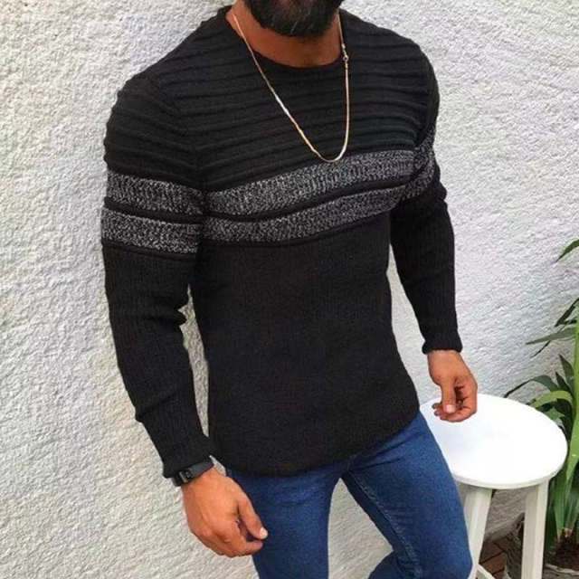 Korean Fashion Autumn Men Casual Vintage Style Sweater Winter Pullovers Sweaters